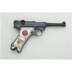 Interesting German Luger by DWM, 9mm, 4”  barrel, re-blued, double dated 1918 & 1920,  good action, 