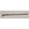 Image 1 : Revolutionary War era short sword with cast  brass grip and 17” blade in near relic  condition.  Est