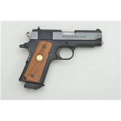 Colt Mark IV Series 80 Ultimate Officer’s  semi-auto pistol, .45 cal., 3-3/4” barrel,  blue finish, 