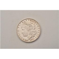 Morgan silver dollar, 1891-O, scarce date,  ungraded.   Est.:  $50-$100.