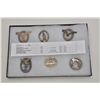 Image 1 : Riker case of 6 various nazi badges including  a retired pilots badge, a Luftwaffe ground  combat ba