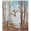 Image 2 : Framed and matted limited edition David Maass  print (41/580), entitled “Misty  Morning-Woodcock”, h