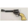 Image 2 : Colt New Frontier single action revolver,  .22LR cal., 6” barrel, blue and case hardened  finish, pe