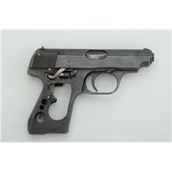 J.P. Sauer & Sohn semi-auto pistol, 7.65mm  cal., 3-1/2” barrel, no magazine, mat black  finish, no 