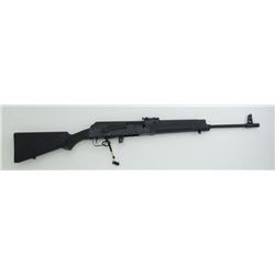 Saiga rifle by Izhmash with magazine block,  7.62mm cal., 20” barrel, mat black finish,  composite s