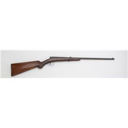 Anciens single shot rifle, .22 cal., 18-1/2”  barrel, re-blued finish, checkered wood  stock, #19310