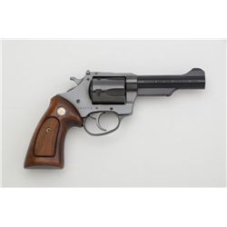 Charter Arms Target Bulldog Model DA  revolver, .357 Magnum cal., 4” barrel, black  finish, checkere