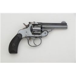 H & R DA revolver, .32 cal., 3” barrel, blue  finish, checkered black hard rubber grips,  #299376. T