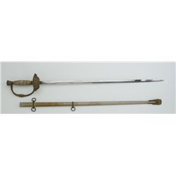 Fraternal Order sword and metal scabbard by  Pettibone in overall fair to good uncleaned  condition,