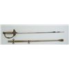 Image 1 : Fraternal Order sword and metal scabbard by  Pettibone in overall fair to good uncleaned  condition,