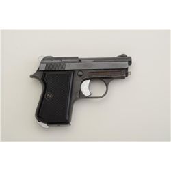 Titan pocket semi-auto pistol imported by  F.I.E., .25 cal., 2-1/2” barrel, blue finish,  checkered 