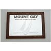 Image 1 : Mount Gay Eclipse Barbados Rum advertising  mirror approx. 15” x 21” commemorating the  America’s Cu