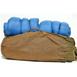 Large canvas tent in heavy canvas bag, 2  sleeping bags; for the camper, hunter or  outdoorsman.  Es