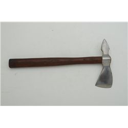 Small axe marked “Balanced Throwing  Tomahawk”, approx. 14” overall and in good  condition.  Est.:  