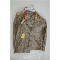 German General’s summer uniform jacket from  Italy, tan with shoulder and lapel boards and  eagle ov