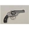 Image 1 : H&R Hammerless DA revolver, .32 cal., blue  finish, checkered hard rubber grips, missing  barrel lat