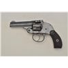 Image 2 : H&R Hammerless DA revolver, .32 cal., blue  finish, checkered hard rubber grips, missing  barrel lat