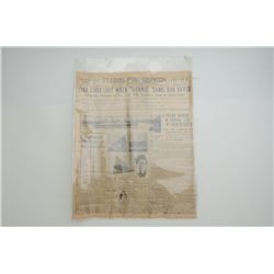 Original St. Louis Post-Dispatch Newspaper  dated Tuesday Evening, April 16, 1912 with  the headline