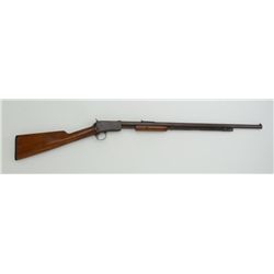 Winchester Model 1890 pump action rifle, .22  WRF cal., #204430, barrel shorted slightly,  stock ref