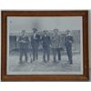 Image 1 : Copy of an antique photograph identified Aug.  1906 in left corner showing 5 shooters with  shotguns