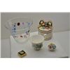 Image 1 : Bonanza collectors lot of 13 misc. items  including a small Limoges ashtray; a Royal  Albert cup and