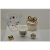 Image 2 : Bonanza collectors lot of 13 misc. items  including a small Limoges ashtray; a Royal  Albert cup and