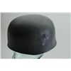 Image 2 : Well-done copy of a German WW II nazi  paratrooper helmet with liner and chin strap;  overall good c