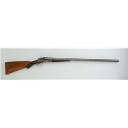 Eclipse Gun Co. SxS exposed hammers shotgun,  damascus leader model, 12 gauge, checkered  wood stock