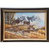 Image 1 : Original Oil on canvas by Keith Warrick  titled “Native Alarm” dated 1983. Approx.  24”x 30”  Est. $