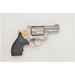 Smith & Wesson Model 640-1 DA revolver,  custom engraved, gold inlaid and signed “A.  Bee” for noted