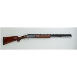 Krieghoff Model 32 O/U hammerless shotgun, 12  gauge, 26-1/2” ventilated rib barrels, blue  finish, 