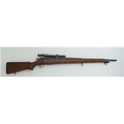 U.S. Model 03-A3 by Remington bolt action  sniper rifle, .30-06 cal.,  R.A. 24-1/2”  barrel dated 3-