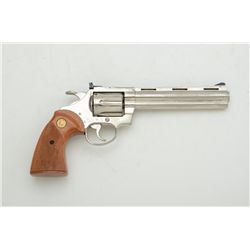 Colt Diamondback Model DA revolver, .38  Special cal., 6” ventilated rib barrel,  nickel finish, che