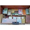 Image 1 : Wooden chest with antique and repro ammo.  Approximately 35 boxes, some empty, some  single cartridg