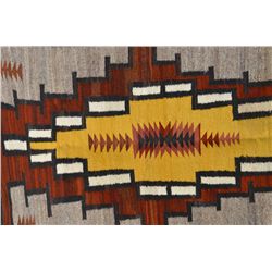 Woven Indian style rug with beautiful pattern  and colors, approx. 32” x 47” in overall  very good c