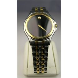 Nice Gents two-tone gold tone Movado Swiss  made watch. Estimate $500-$800