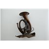 Image 2 : Antique Vienna bronze monkey candlestick  holder approx. 5-1/2” in height with  beautiful patina. Es