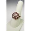 Image 2 : Splendid 10 karat rose gold ladies ring set  with cognac quartz and pink tourmaline  combination wei