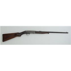 Remington Model 24 semi-auto rifle, .22LR  Lesmok or smokeless-greased cal., 19” barrel,  wood stock