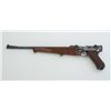 Image 1 : DWM Luger, 9mm cal., 1917 dated frame, 16”  barrel, re-blued finish with checkered wood  fore stock 