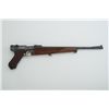 Image 2 : DWM Luger, 9mm cal., 1917 dated frame, 16”  barrel, re-blued finish with checkered wood  fore stock 