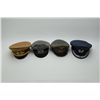 Image 1 : Lot of 4 German military hats including a  post-war hat, a German WW I Transition hat, a  German cru