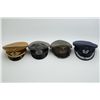 Image 2 : Lot of 4 German military hats including a  post-war hat, a German WW I Transition hat, a  German cru