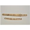 Image 1 : Lot of 2 carved temple daggers, one approx.  17” overall, the other approx. 12” overall;  the larger