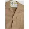 Image 2 : Two U.S.M.C. tan shirts and one pair of tan  paints.  Est.:  $50-$75.