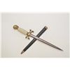 Image 5 : Fantasy dagger with leather sheath, German  theme.  Est.:  $75-$150.