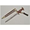 Image 2 : German nazi SA dagger and sheath in overall  very good condition with leather hanger;  blade marked 