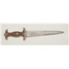 Image 1 : German nazi SA dagger, no sheath.   Est.:   $100-$150.