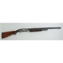 Winchester Model 1912 pump action takedown  shotgun, 12 gauge, full choke, 28-1/2” nickel  steel bar