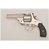 Image 2 : Iver Johnson DA revolver, .38 cal., nickel  finish, checkered hard rubber grips, #NVSN in  minty con